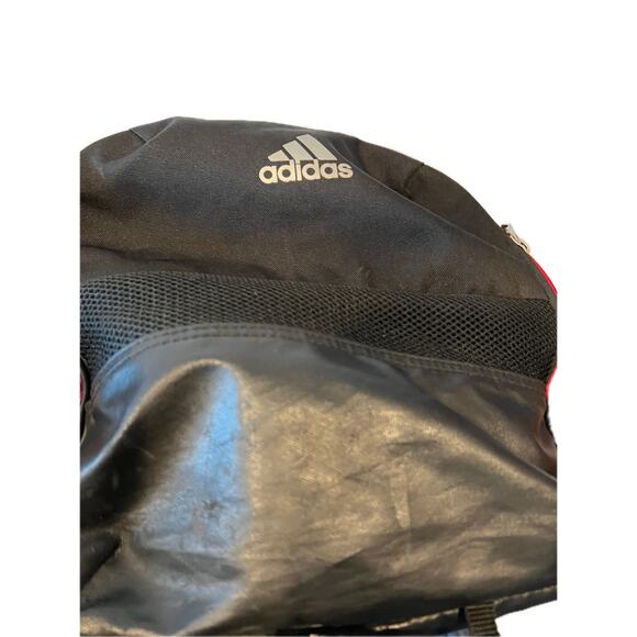 Adidas Defender Medium 22"x10"x10" Red Black Duffel Gym Bag - Picture 5 of 6